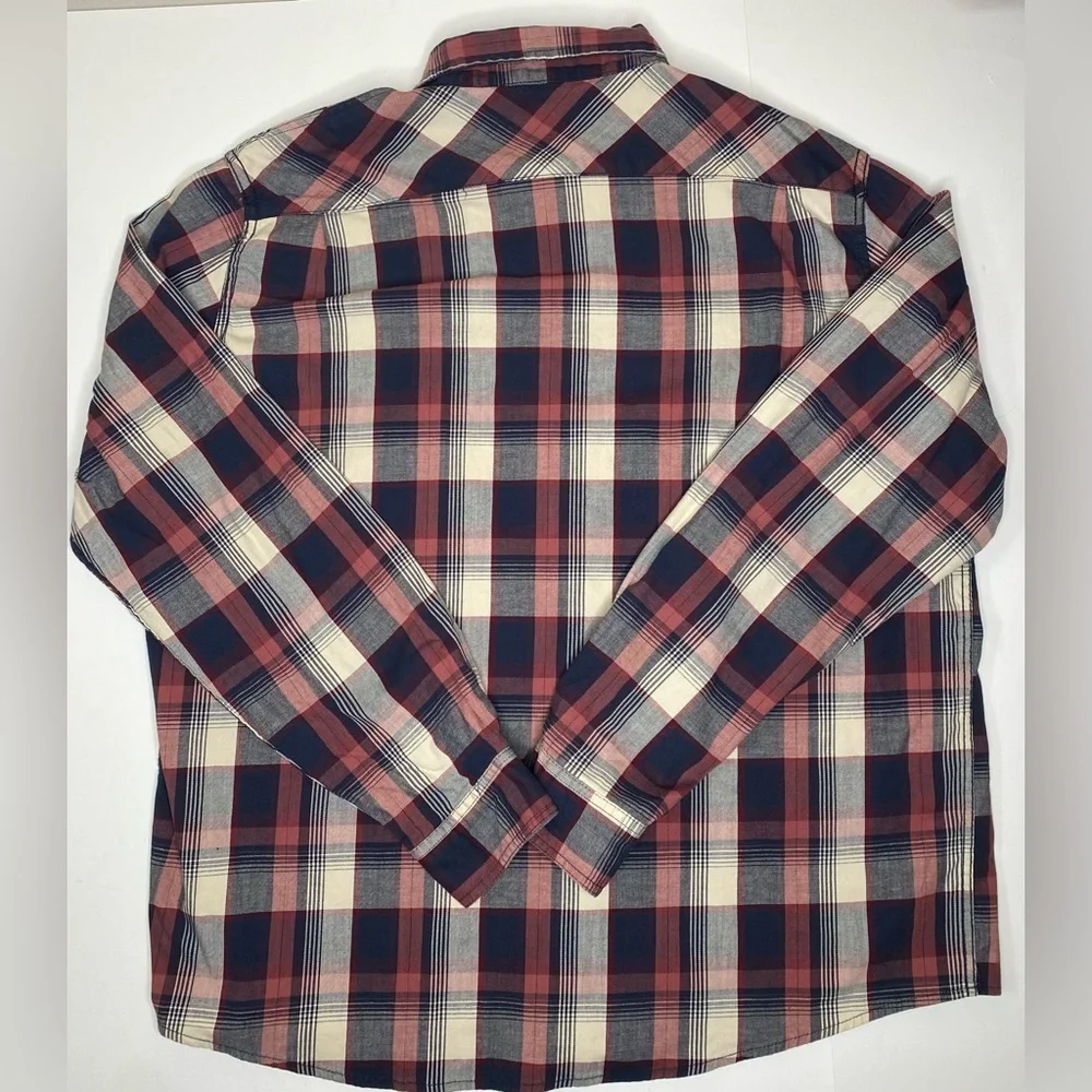 Wrangler Men’s Cotton Blend Plaid Button Down Long Sleeve Shirt Sz 2X - Picture 2 of 7